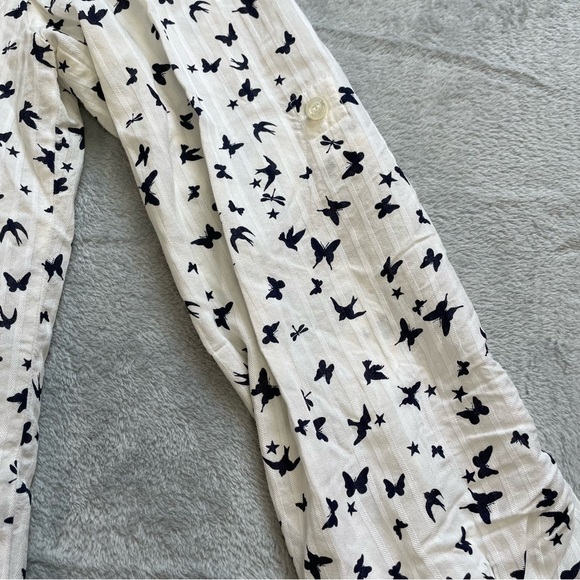 Ikks Blouse 38 (US Medium) Womens Button Up Butterfly Bird Dragonfly Star Shirt - Picture 3 of 10